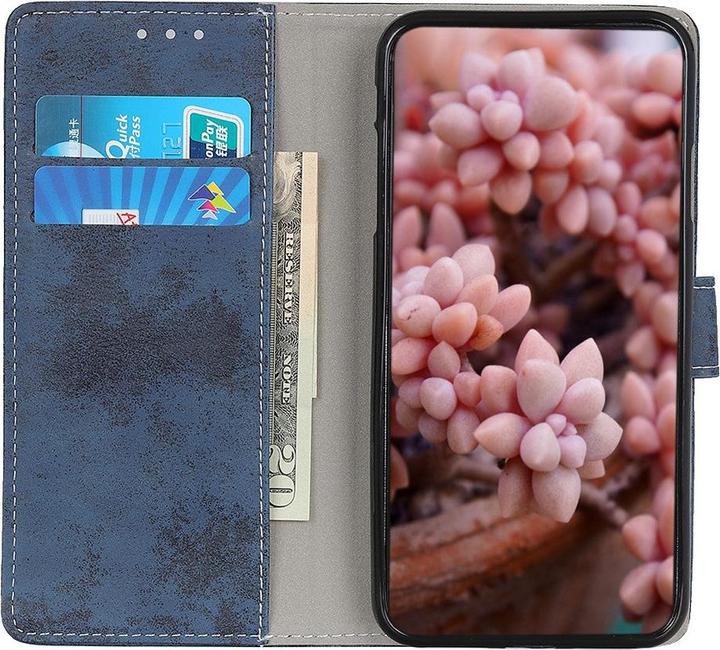 Produktbild Cover-Discount Xiaomi 11T - Vintage Etui Wildleder Optik dunkelblau (Xiaomi 11T Pro, Xiaomi 11T)