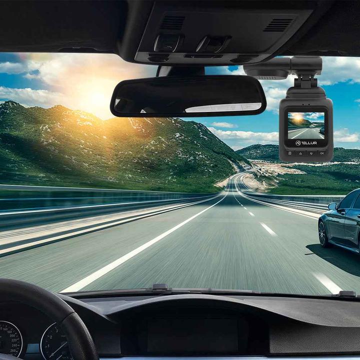 Produktbild Tellur Dash Patrol DC2 FullHD 1080P, GPS black (Eingebautes Display, GPS-Empfänger, Eingebaute Anzeige, Akku, Beschleunigungssensor, Full HD)