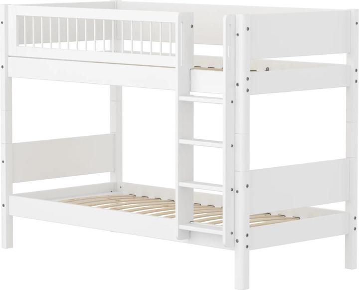 Produktbild Flexa Etagenbett White mit Streben (90 x 200 cm)