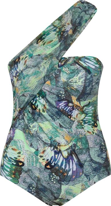 Immagine prodotto Ulla Popken Costume da bagno con farfalle, coppe morbide e spallina di mesh (52)