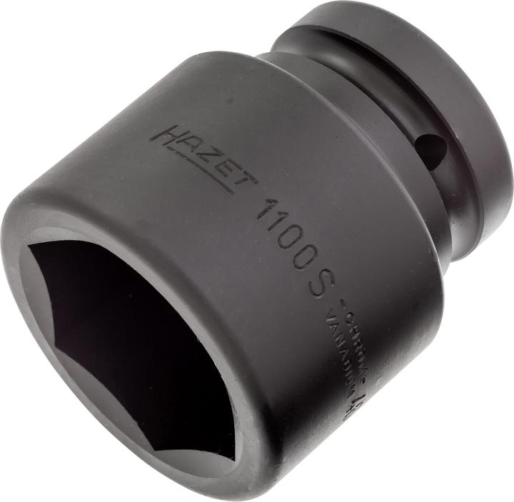Actual product image HAZET Impact socket ∙ hexagon 1100S-46 ∙ Square, hollow 25 mm (1 inch) ∙ Outside hexagon profile ∙ … (46 mm)