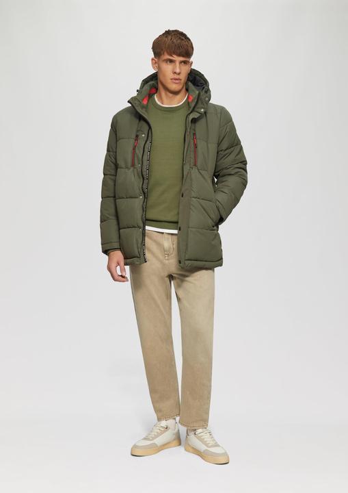 Produktbild S.Oliver Strickpullover Strickpullover mit Logo-Stickerei (S)