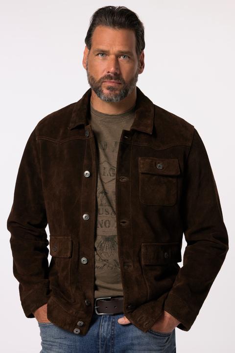 Actual product image JP1880 JP 1880 Leather Jacket, Leather, Suede, Shirt Collar, up to 7XL (3XL)