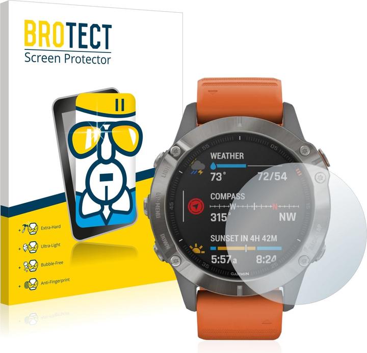 Actual product image BROTECT AirGlass Glass (Garmin Fenix 6 Pro Solar)