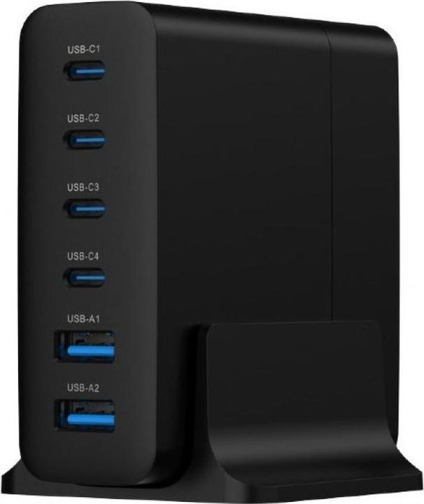 Produktbild Gembird TA-UC-2A4C-PD75-01-BK (75 W, 6 Ports)