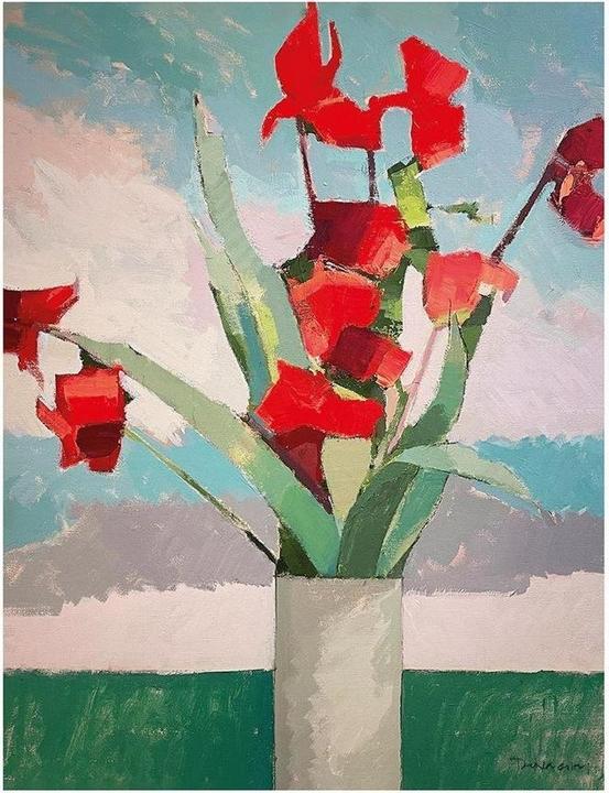 Immagine prodotto Paul Donaghy Stampa Iris rossi (50 x 40 cm)