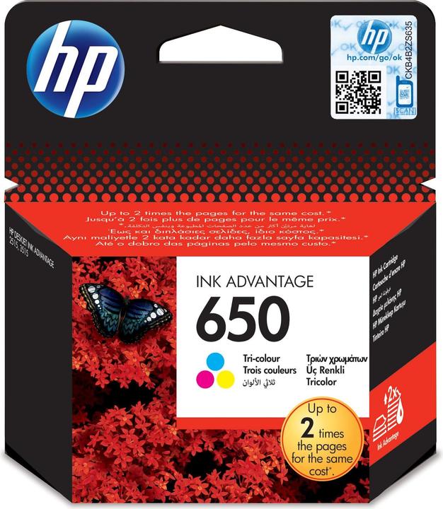 Produktbild HP 650 - Farbe (Cyan, Magenta, Gelb) - Original (C, M, Y)