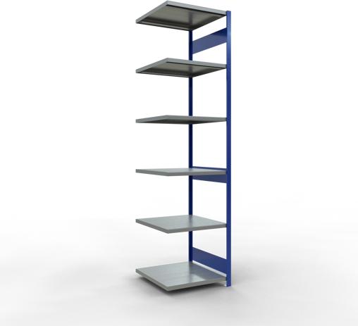 Actual product image Schulte Lagertechnik MULTIplus250 boltless add-on bay system with length bolts