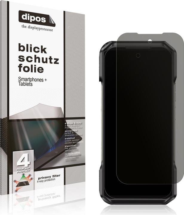 Actual product image Dipos Privacy Screen Protector 4-Way Privacy-Filter (1 pcs., Ulefone Armor)