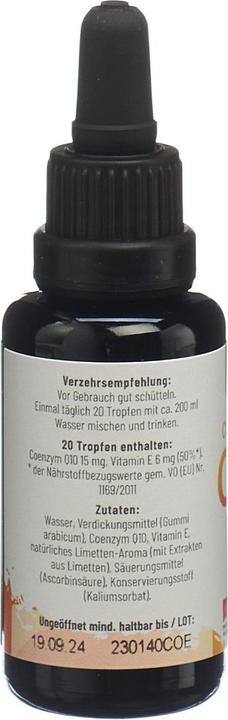 Actual product image Cannsol Coenzyme Q10 with vitamin E water-soluble optimal bioavailability liq (1 pcs., Droplet, 108 g)