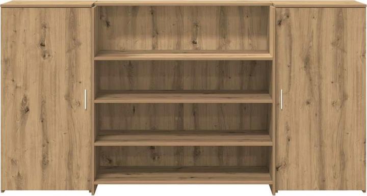 Image du produit vidaXL Comptoir d'accueil Chêne Artisan 200x50x103,5 cm Bois composite