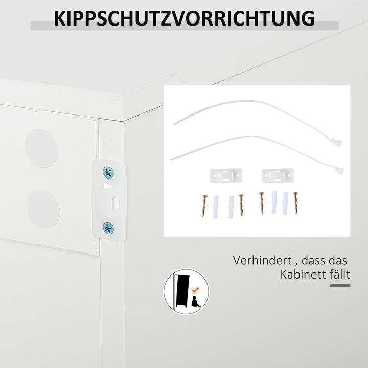 Produktbild Homcom Beistellschrank mit Druckmechanismus (117 x 36 x 74 cm)