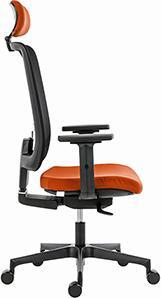 Actual product image Powerton ERGO LUCIE Ergonomic office chair, orangeColours (42 - 53.50 cm)