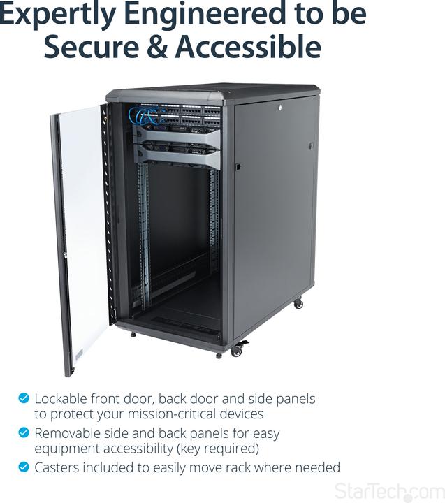 Produktbild StarTech 22U 36IN SERVER RACK CABINET (22 HE, 19 Zoll Rack)