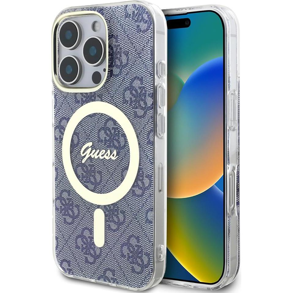 Guess GUHMP16XH4STB iPhone 16 Pro Max 6.9" niebieski/blue hardcase IML 4G MagSafe (Apple iPhone 16 Pro Max), Smartphone ...
