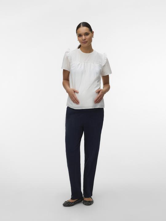 Immagine prodotto Mamalicious Normal geschnitten Rundhals Puffärmel Top Bluse (M)