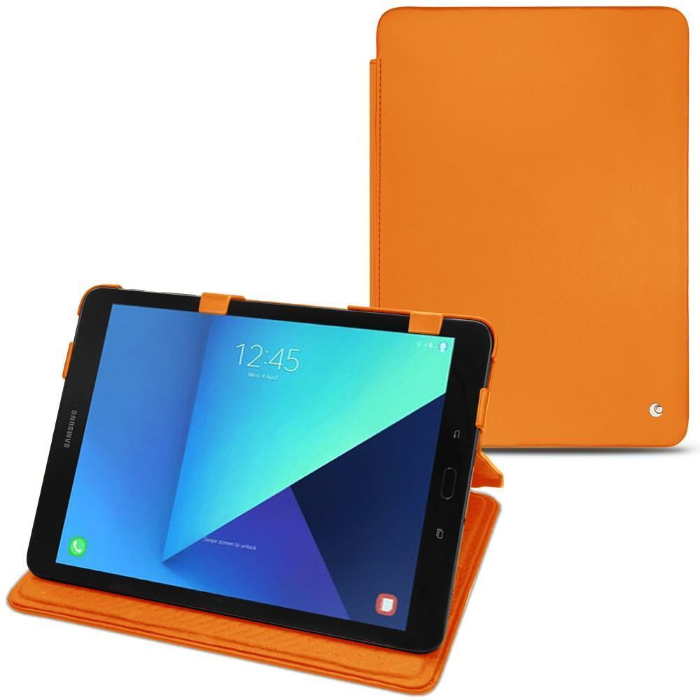 Noreve Lederschutzhülle horizontal (Galaxy Tab S3 9.7 (2017)), Tablet Hülle, Orange