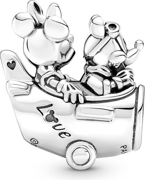 Image du produit Pandora Charm Disney Mickey Mouse & Minnie Mouse avion (Argent sterling 925)