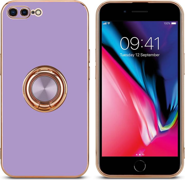 Immagine prodotto Cadorabo Custodia per Apple iPhone 7 PLUS / 7S PLUS / 8 PLUS in TPU con protezione della fotocamera e anello (Apple iPhone 7 Plus, Apple iPhone 7s Plus)