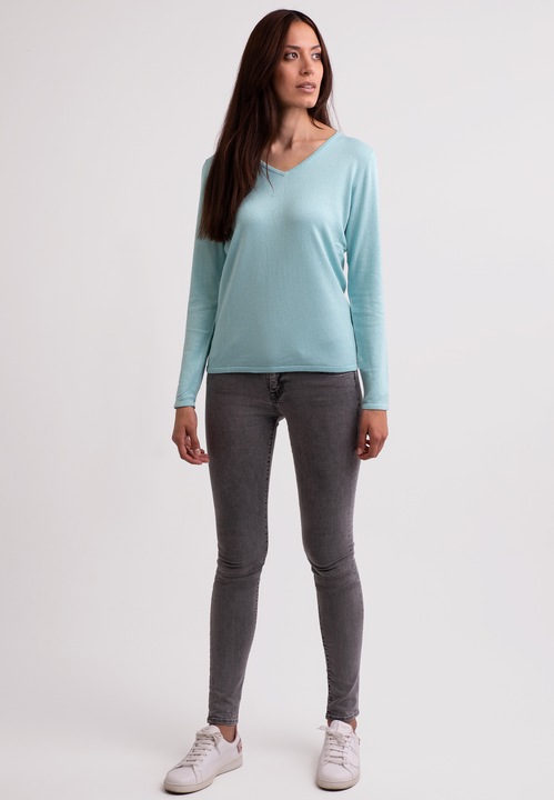 Image du produit Cash-Mere Seide Kaschmir V-Ausschnitt Pullover (XS)