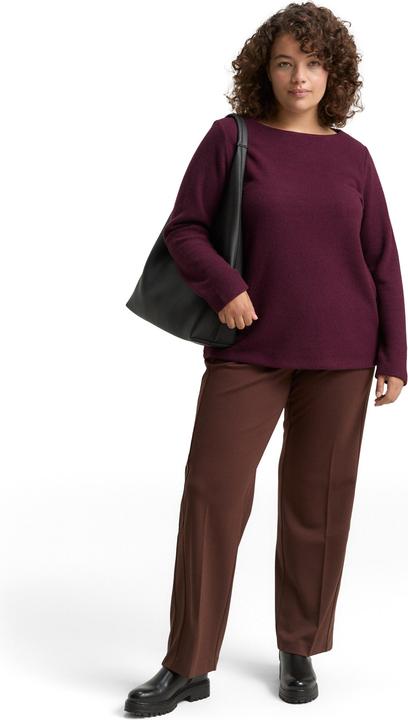 Produktbild Tom Tailor Plus Size - Sweatshirt met knoopdetails (44, 50)