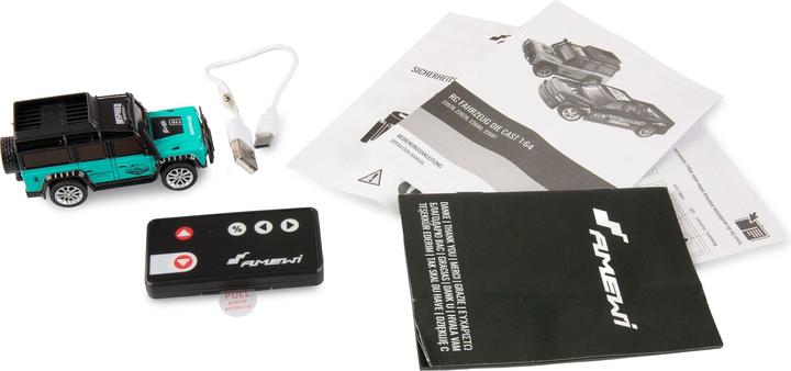 Actual product image Amewi RC off-road vehicle Die Cast 1:64 RTR petrol (RTR Ready-to-Run)