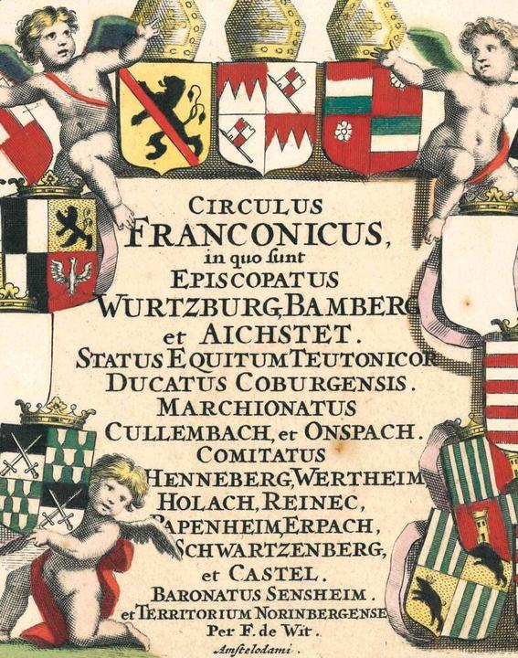 Actual product image Wit:Historical map: Franconian Reic