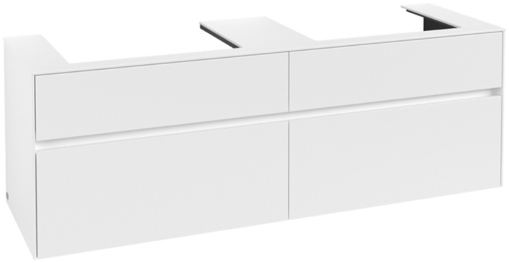 Actual product image Villeroy & Boch Collaro washbasin cabinet 1600x548x500 mm, 4 drawers, for 2 washbasins, C02400