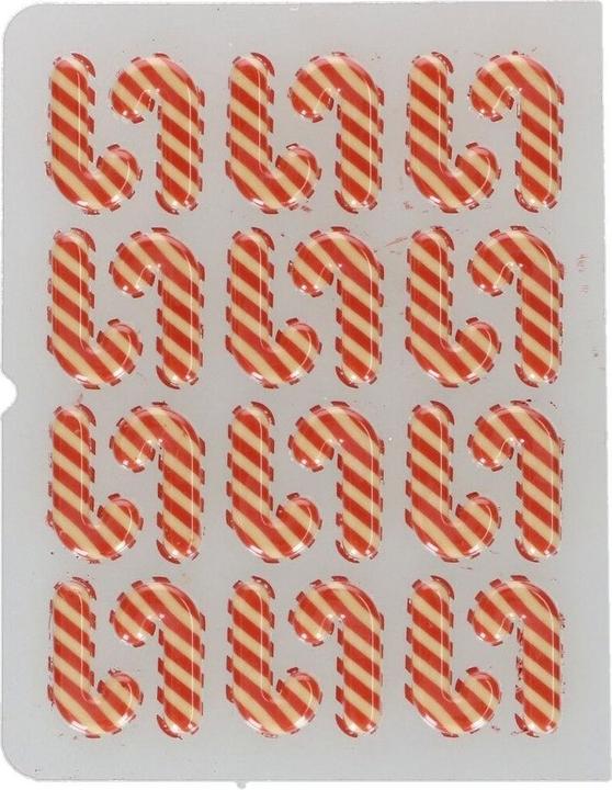 Actual product image FunCakes Chocolate decorations - Candy cane (24pcs) (24 pcs.)