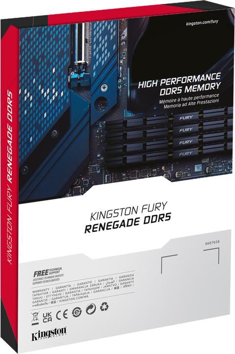Image du produit Kingston FURY Renegade (1 x 16GB, 6400 MHz, RAM DDR5, DIMM)