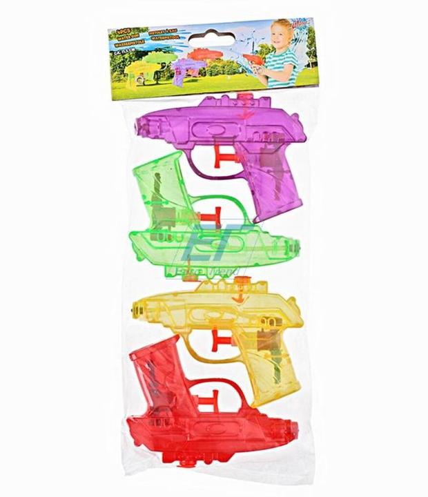 Actual product image Waterzone Water pistol set of 4 (Tank Integrated)