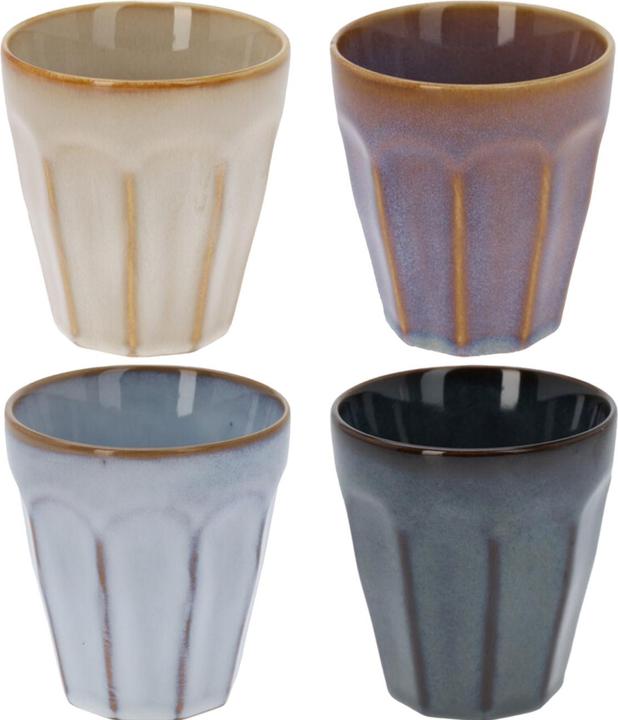 Actual product image Excellent Houseware Kaffee Becher, 8er-Set, 250ml, Pastellfarben (250 ml, 8x)