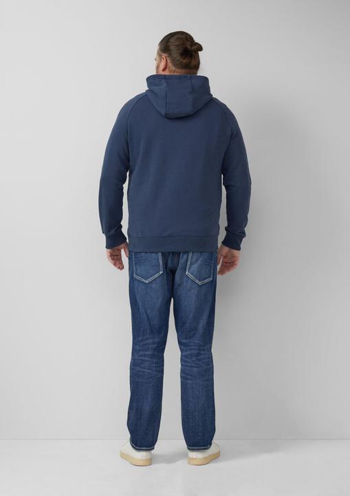 Produktbild s.Oliver Sweatshirt Kapuzenpullover mit Raglanärmeln und Frontprint (XXL)