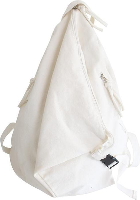 Actual product image Only-Bags.Store Solid colour canvas backpack, casual student backpack, large capacity backpack, travel backpack