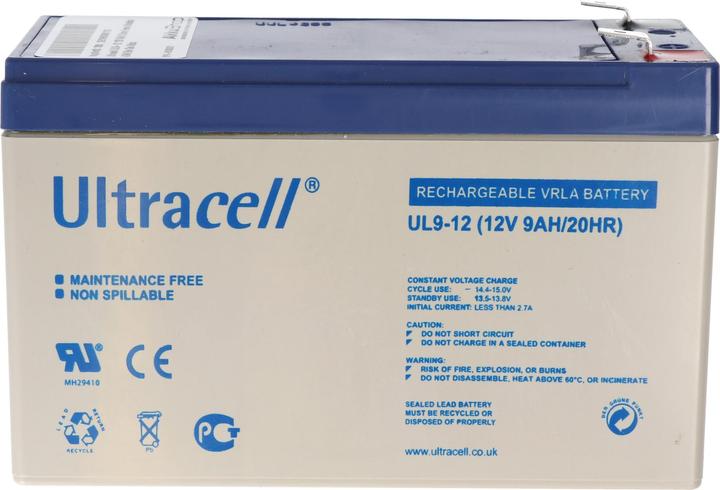 Immagine prodotto Ultracell UL9-12 12V 9Ah 6,3mm Faston Piombo Batteria AGM Piombo Gel (12 V, 9 Ah)