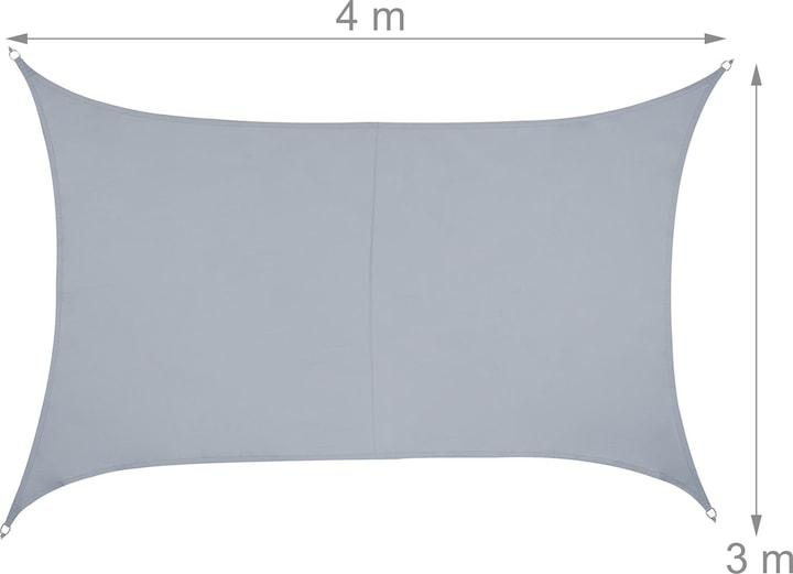 Immagine prodotto Relaxdays Vela-parasole (300 x 400 x 0,1 cm)