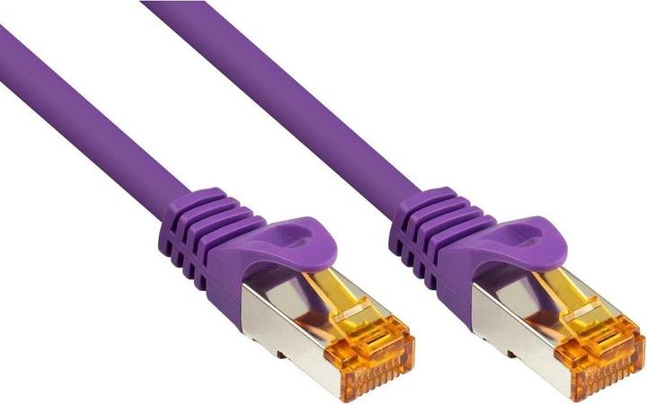 Produktbild Varia RJ45 Patchkabel Cat 7 TPE violett 1,5m – Flexibel & Robust (S/FTP, CAT7, 1.50 m)