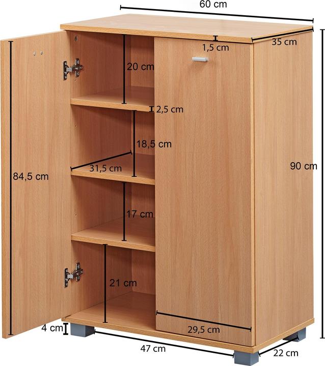 Actual product image FineBuy Emily (60 x 35 x 90 cm)