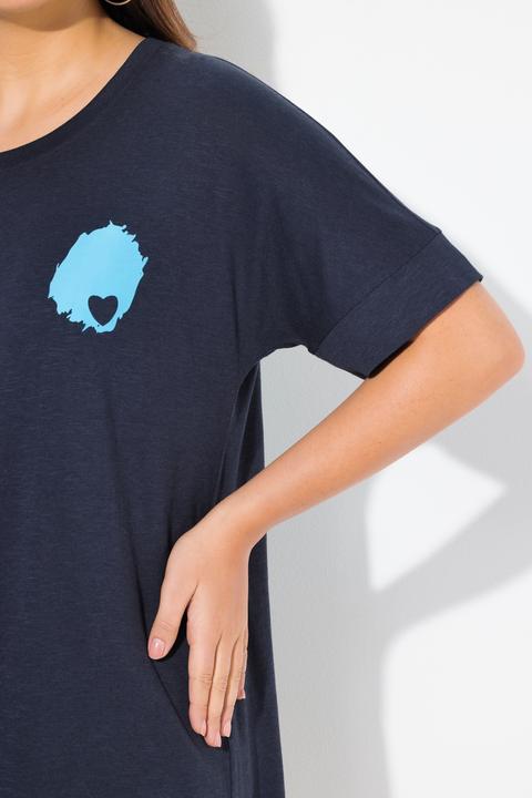Produktbild Ulla Popken T-Shirt, Rückendruck, Oversized, Rundhals, Halbarm (50, 52)