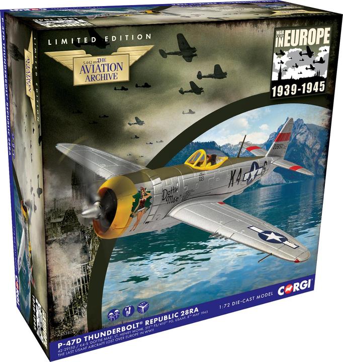 Actual product image Corgi P-47D Thunderbolt Dottie Mae 1945