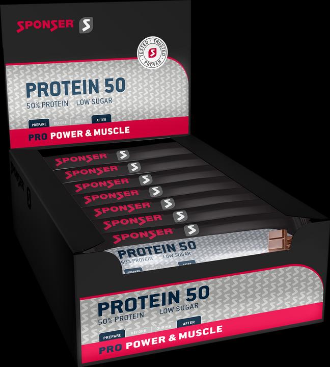 Actual product image Sponser Protein 50 (Chocolate, 25 pcs., 1250 g)
