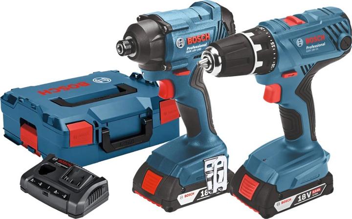 Produktbild Bosch Professional 18V GSR + GDR Accu toolkit in L-Boxx - 06019G5101 (Batteriebetrieb)