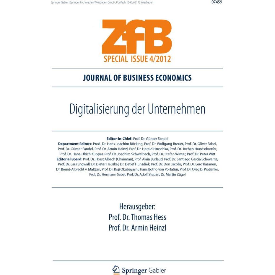 Digitalisierung der Unternehmen, Fachbücher von Armin Heinzl, Thomas Heß