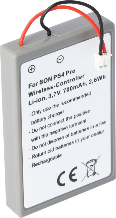 Image du produit Sony Batterie Manette sans fil PS4 Pro avec nouveau connecteur (1 pcs, 700 mAh)