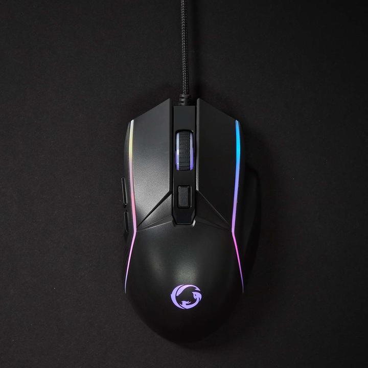 Actual product image Nedis Gaming Mouse | Wired | 800 / 1200 / 2400 / 3200 / 4800 / 7200 dpi | Adjustable DPI | Anz (Cable)