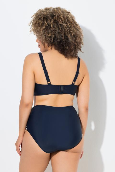 Actual product image Ulla Popken Ruched Underwire Bikini Top (54)