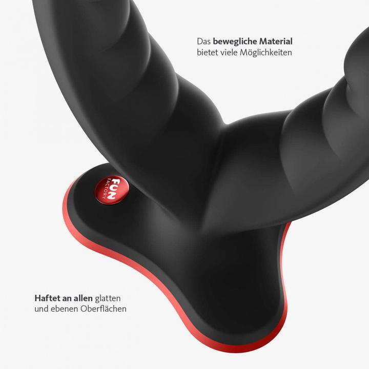 Actual product image Fun Factory - Ryde Double Dildo & Massager Green