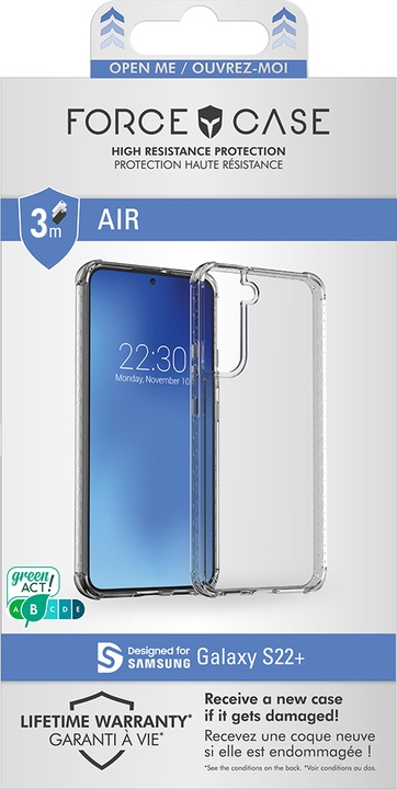 Produktbild Force Cover Samsung S22 + clear (Samsung Galaxy S22+)