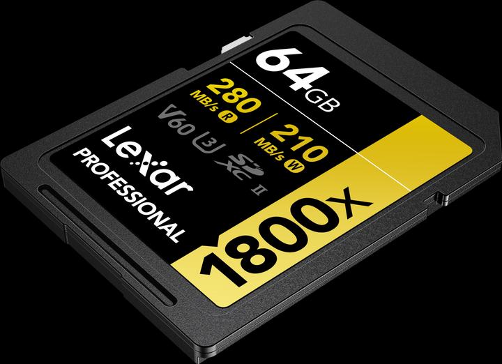 Image du produit Lexar Professional 1800x (2 Pack) (64 Go, SDXC, U3, UHS-II)