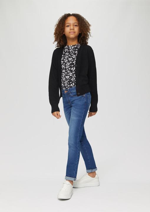 Produktbild S.Oliver Strickjacke Strickjacke mit Knopfleiste aus Bouclé (134, 140)